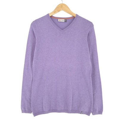 KJUS Pullover Sweater Damen Lila Baumwolle Yu2 Größe L