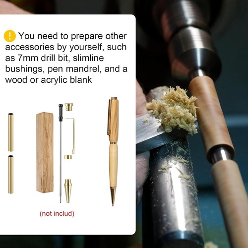 1X(20pcs 7mm Slim Pen Pen Transfer Brass Pen Replacement Accessories for7182 - Zdjęcie 4 z 6