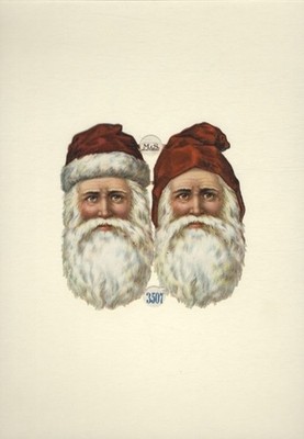 Wafer Block of 2, M and S 3507, Santas, Size Approx 12.5 x... - 13544