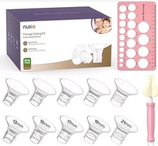 High Compatibility Silicone Flange Inserts   10 Piece Set for Breast Pumps