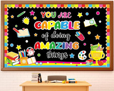 Welcome Back to School Bulletin Board Decorations Set Colorful for Classroom