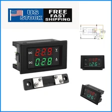 Battery Powered LED Voltage & Current Meter 0-50A for Automotive Applications