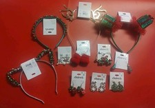Claire  s Christmas lot Earrings  Headbands