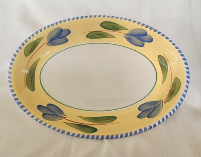 Vintage Maxam Mediterranean 15 3/4'' Oval Serving Platter Designed In Italy