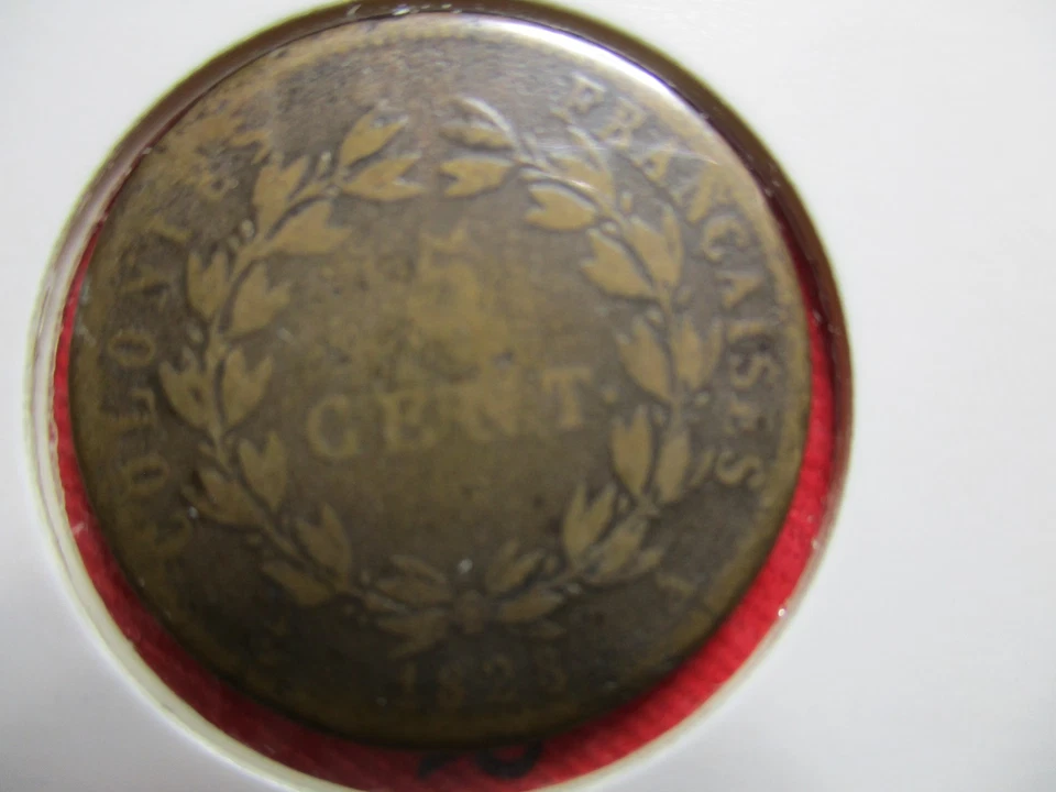 Charles X 5 centimes 1828 A Colonie française . Antilles . - Photo 2/3