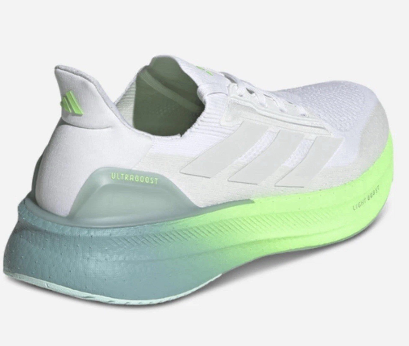 adidas Ultraboost 5X White Dash Grey Lime Burst Running Shoes JQ2919 Men's Size