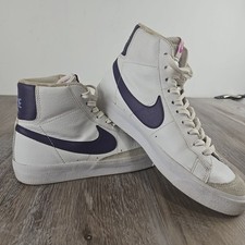 Nike Blazer Mid 77 SE GS White Eggplant Royal Pulse DB9965-100 Size 7Y