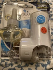 Glade PlugIns Refills Air Freshener Starter Kit, Clean Linen, New!