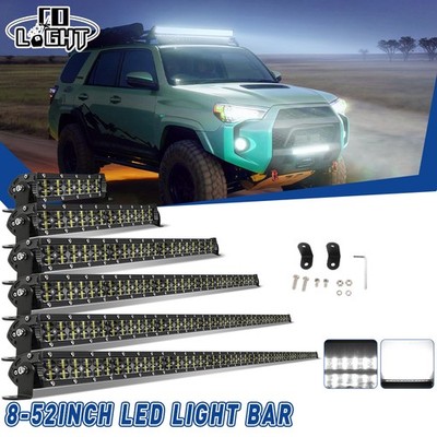 LED Lichtbalken Zusatzscheinwerfer Dual Row Offroad Arbeitsscheinwerfer LKW 12V