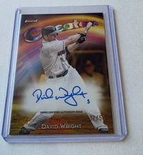 2025 Topps Finest DAVID WRIGHT Creators Autograph GOLD Refractor /50 AUTO