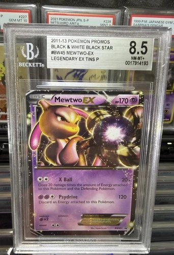 Pokémon Mewtwo-EX Black White Holo Promo BW45 BGS 8.5! PSA 9 Pop-66 Rare!