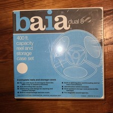 Baia Dual 8 400ft. Capacity Reel and Storage Case Set Pack of 3 New Old Stock