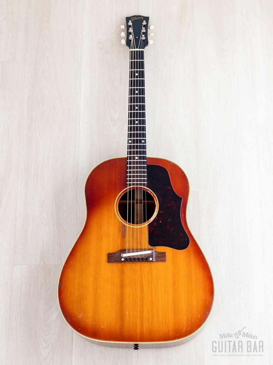 1961 Gibson J-45 ADJ Vintage Dreadnought Acoustic Guitar Cherry