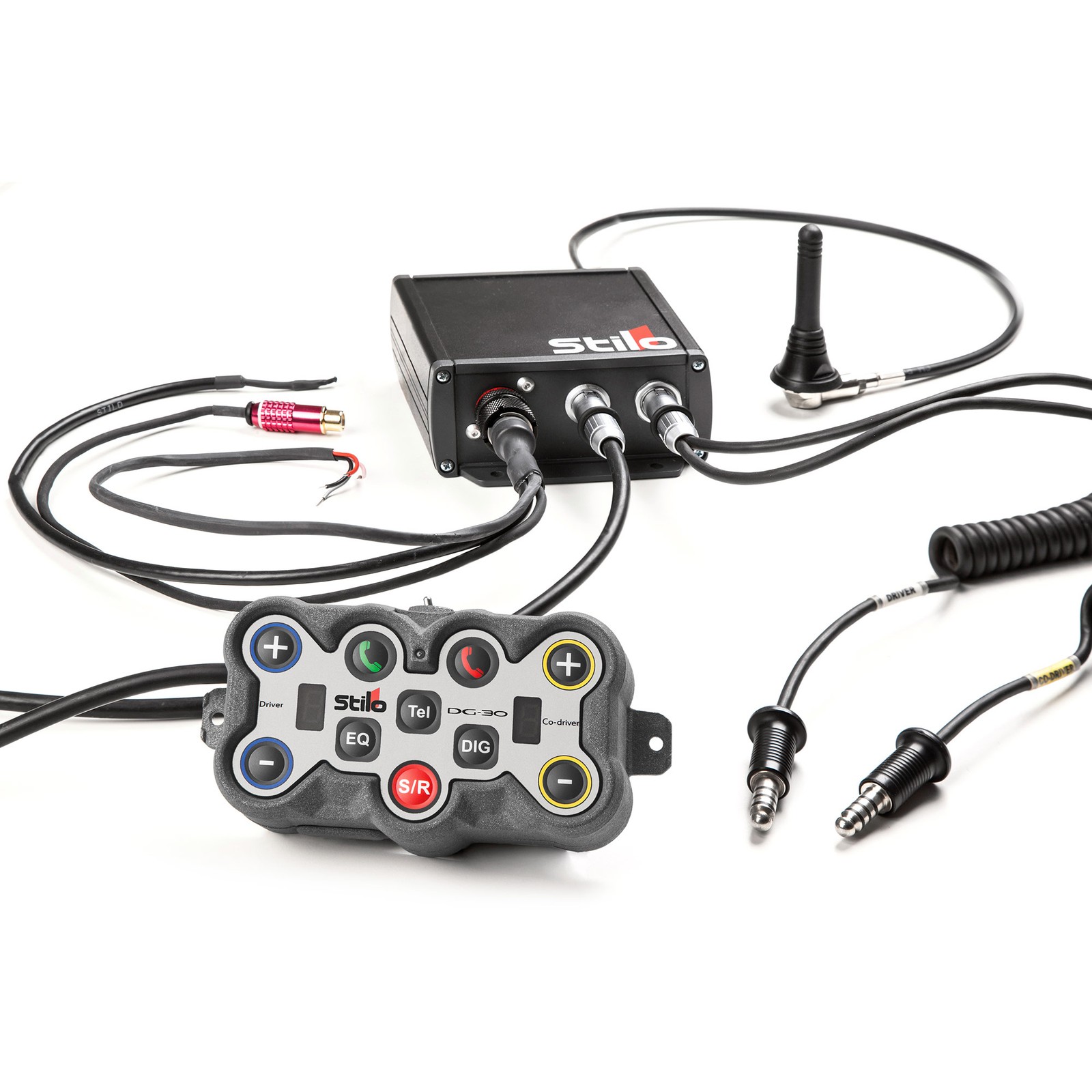 Stilo DG-30 (AB0601) Motorsport Digital Bluetooth Intercom - Wiring Not Included