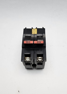 Federal Pacific FPE Stab-Lok Breaker 2 Pole 50 Amp 240V Thick - Ships Today