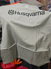 Husqvarna logo gray with logo T-shirt, 100 cotton, X-LARGE NEW OEM