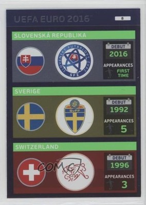 2016 Adrenalyn XL UEFA Euro Slovakia Sweden Slovenska Sverige Switzerland 1b9b