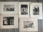 Five Original Engravings - Ancient Egypt’s Monuments and Landscapes
