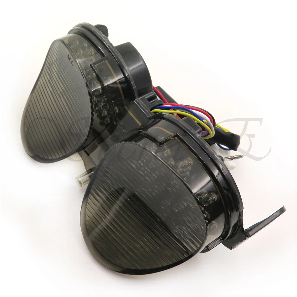Señales de luz trasera LED integradas de humo para Yamaha YZF R6 2001 2002 Sportbike Foto 3 de 4