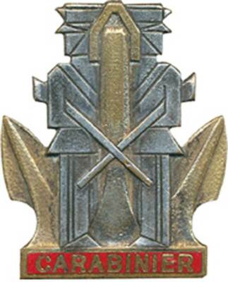 CARABINIER, Patrouilleur, goldener Anker, Drago Olivier Métra Deposé (8339)