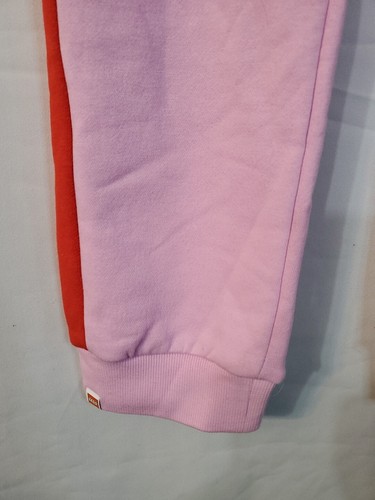 Lego Jogger Pants Girls Size XS Pink Stripe Legoland Pockets Elastic Waist - Picture 4 of 12