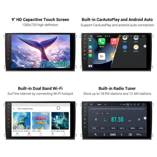 9" Android 13 8Core 256GB Car Stereo Radio GPS 4K Video WiFi for PORSCHE Cayenne - Picture 18 of 18