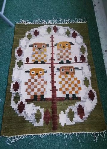 Hand-Web-Teppich SCHURWOLLE 107 x 77cm - Bild 3 von 6