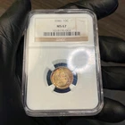 MS67 1946 10C Roosevelt Silver Dime, NGC- Pretty Rainbow Toned