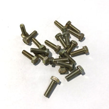 10x Sechskant Schraube, Verzinkt M5 x 16 mm, Kopf SK8 mm  (E-11)