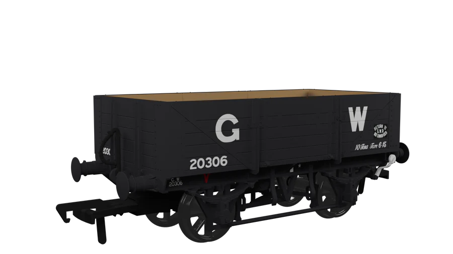 Rapido Trains 943018 OO Gauge 5 Plank Wagon Diagram O15 – GWR No.20306