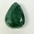 85 Ct Emerald  Beryl Pear Faceted Green Gemstone Loose Stone 29mm x 39mm x 18mm — photo 7