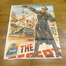The Desert Fox Original 1951 Vintage Poster Sheet 40" x 48"