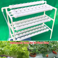 3-Schicht Pflanzenpflanze Hydroponic System Grow Kit 90 Plant Sites PVC-U