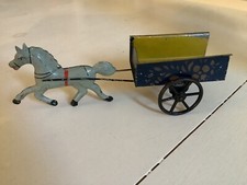 1880s Tin Horse and Cart Pull Toy