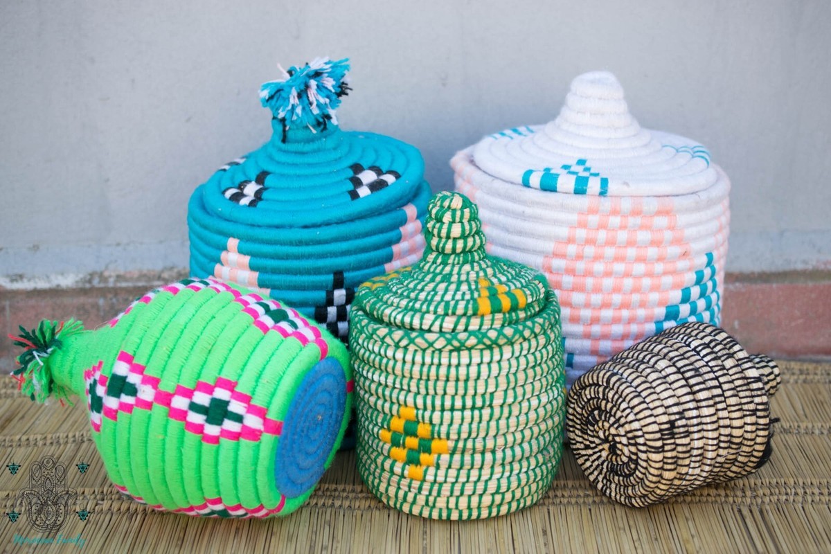 Moroccan bread basket wicker basket food humper gift humper box