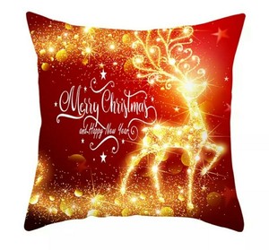 red holiday pillows