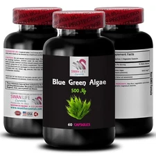 Algae Energy Tablets - BLUE GREEN ALGAE - Algae Power Capsules 1 Bottle 60 Capsu