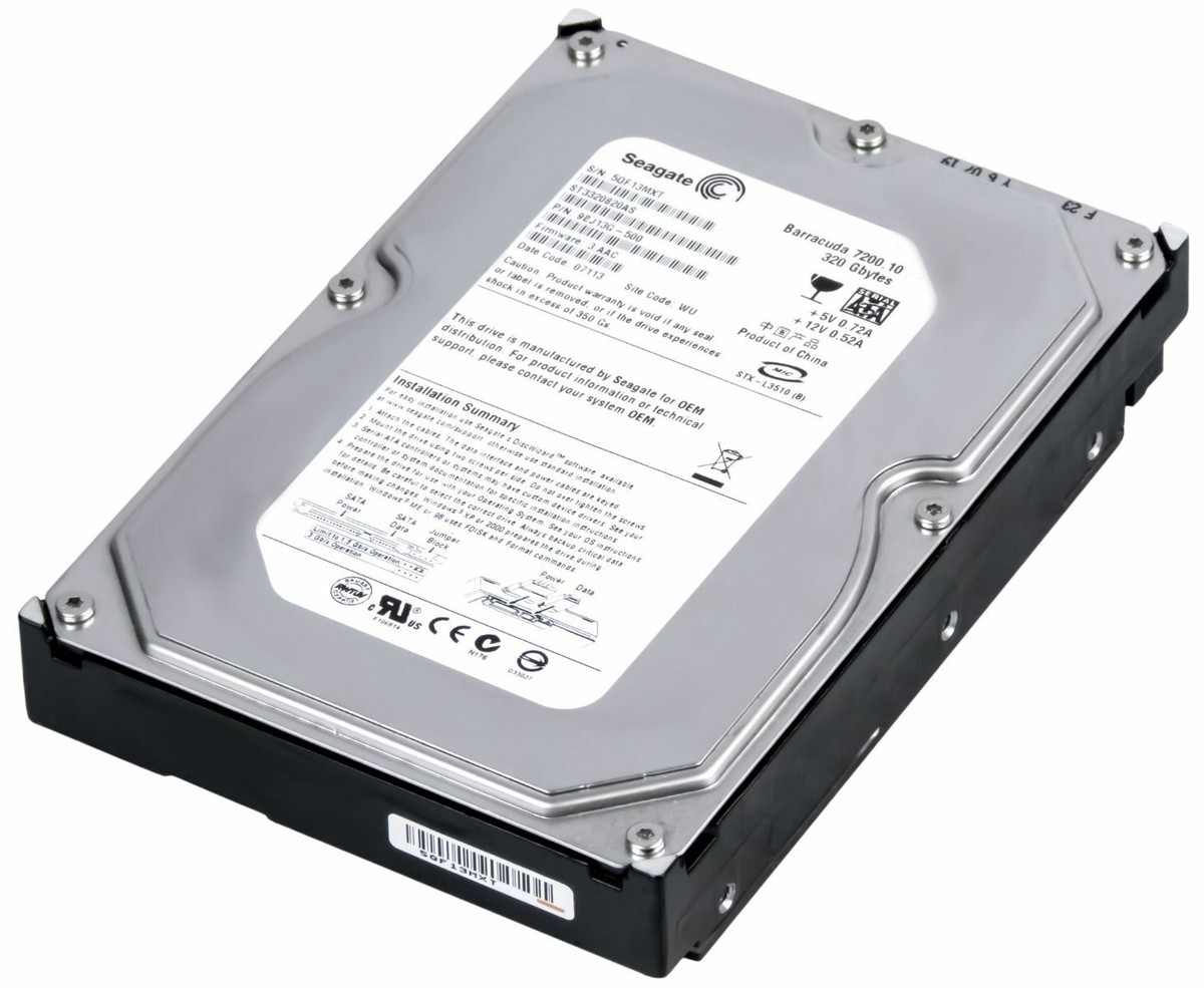 FESTPLATTE SEAGATE Barracuda ST3320820AS 320GB SATA II 7200RPM 8MB