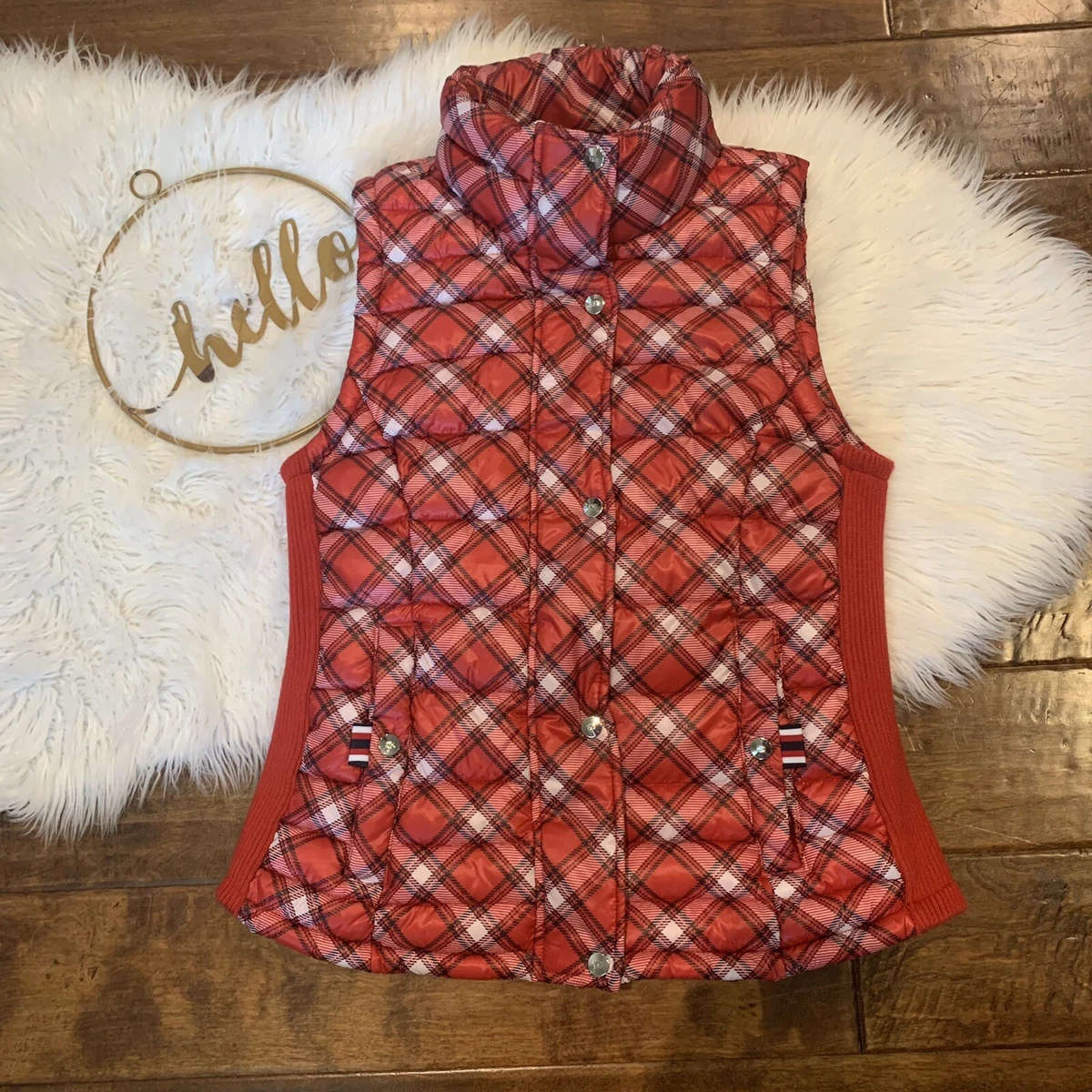 Tommy hilfiger puffer vest womens store