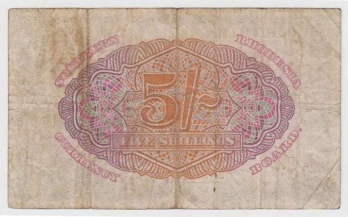 Southern Rhodesia 5 Shillings 1948 VF P8b King George 1st January Low Serial - Image 4 of 4