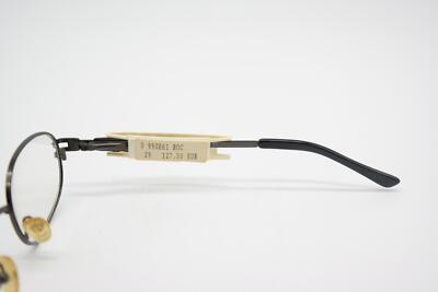 Lunettes Vintage Bugatti 22431 – Cadre Ovale Noir Et Argent – Monture Métal – Neuf Sans étiquette
