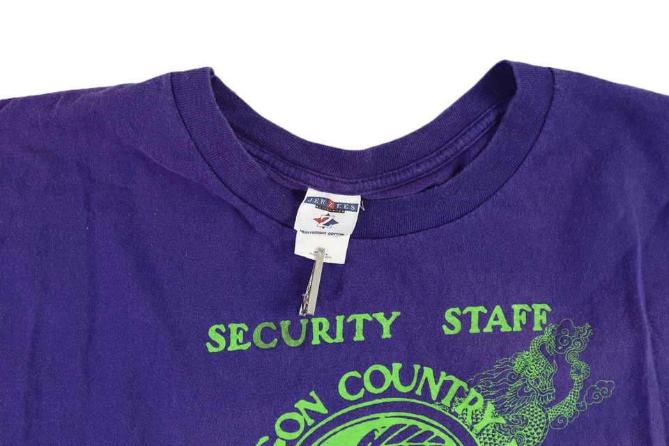 Camiseta púrpura de colección Y2K US 3XL XXXL Oregon Country Fair OCF 2000 personal de seguridad Foto 3 de 4