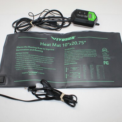 VIVOSUN 10x 20.75 Seedling Heat Mat with Digital Thermostat Combo Set  WORKS!! | eBay