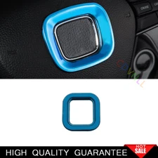 For Honda Accord 10th 2018-2022 Blue Steels Steering Wheel Logo Ring Trim 1PCS
