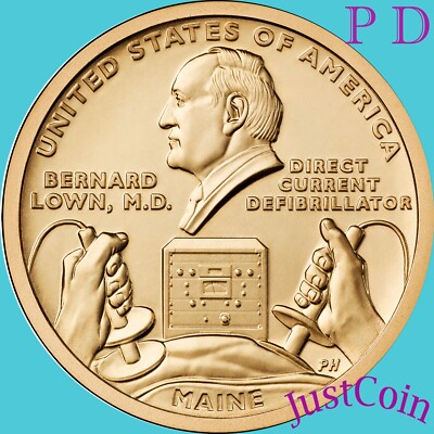 2024 P&D MAINE INNOVATION BERNARD LOWN UNCIRCULATED DOLLARS SET