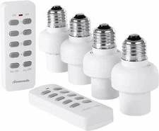 DEWENWILS Wireless Remote Control Light Lamp Socket E26/E27 Bulb Holder Base