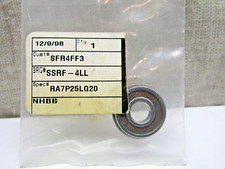 New Hampshire Bearing s FR4-2RS FR4FF 1/4" X 5/8" X .196" Flanged Sealed Bearing