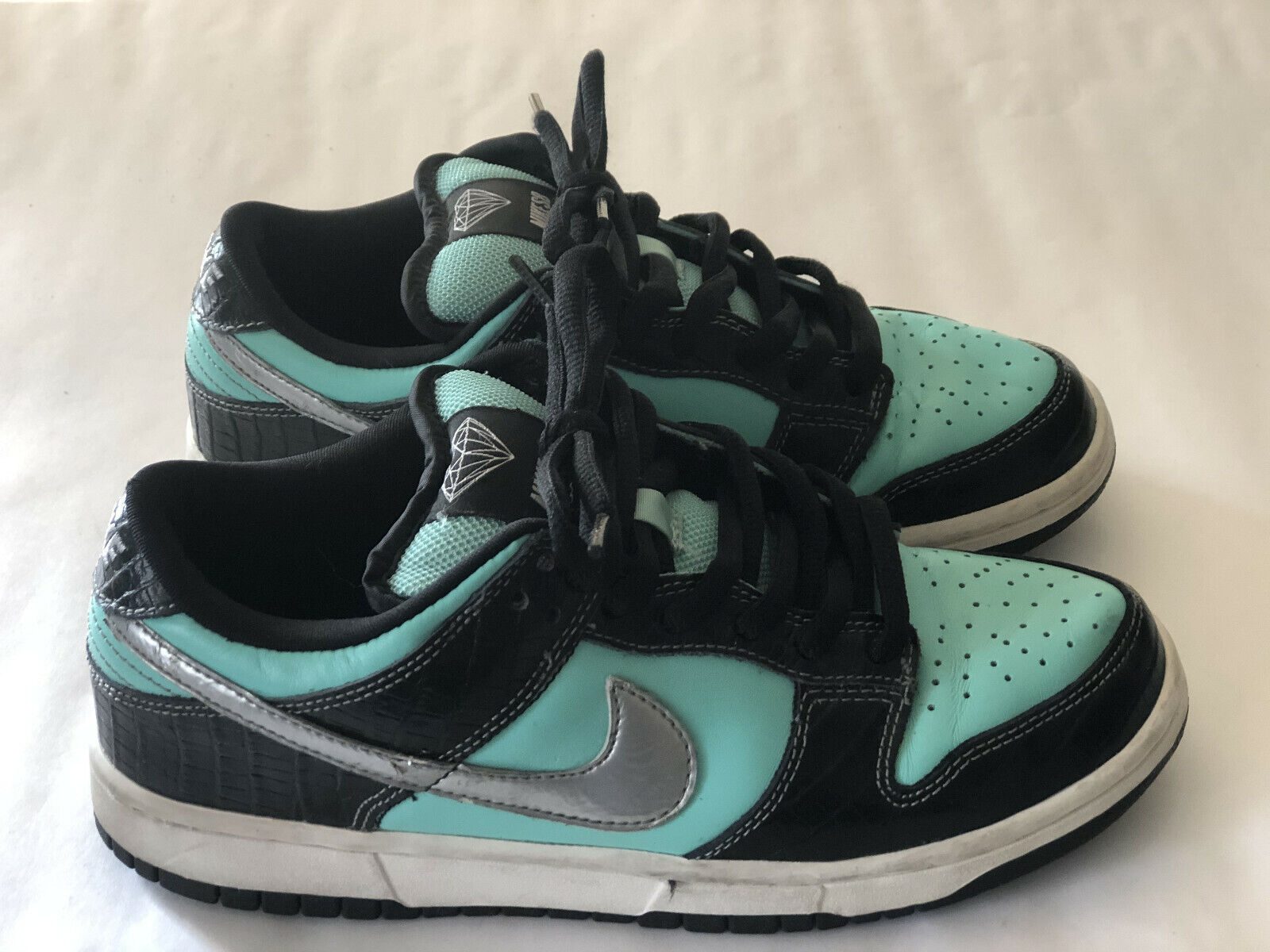 2005 NIKE DUNK SB PRO TIFFANY AQUA CHROME SIZE 7 RARE DIAMOND SUPPLY CO