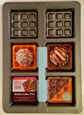Sweet Creations Good Cook Waffle Cake Pan Easy Clean Nonstick Long Lasting