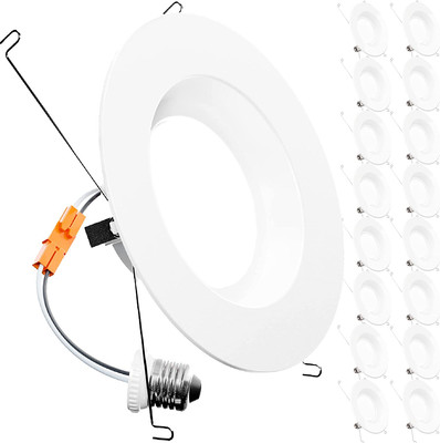 Sunco LED Recessed Lighting 6 Inch, 16 Pack 6000K Daylight Deluxe 50,000 Hour , 